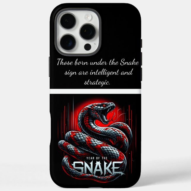 Funda iPhone 16 Pro Max Celebración del Año de la Serpiente en China 2025 (Reverso)