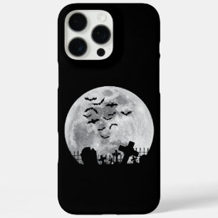 Funda iPhone 16 Pro Max Cementerio de la Luna Llena de Halloween Graveyard