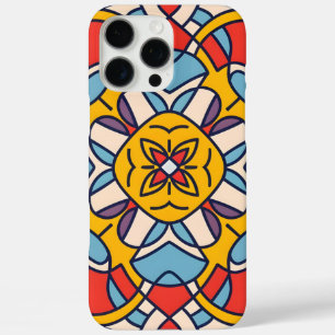 Funda iPhone 16 Pro Max cérculo de arco de mosaico, Mandala-Pattern