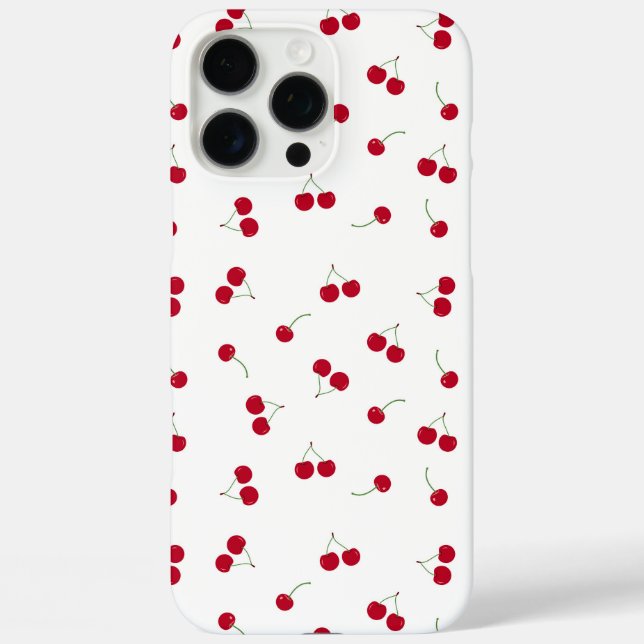 Funda iPhone 16 Pro Max Cereza Cerezas (Reverso )