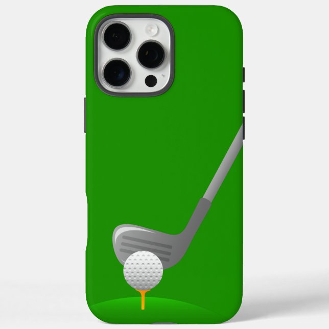 Funda iPhone 16 Pro Max Césped de golf  (Reverso)