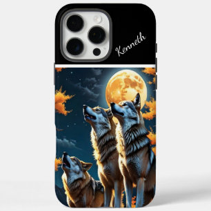 Funda iPhone 16 Pro Max Cielo pintado de sol con lobos
