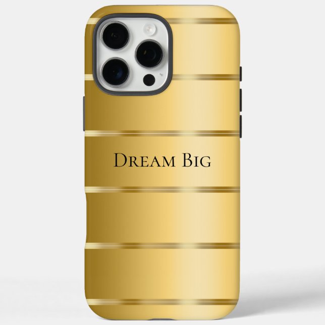 Funda iPhone 16 Pro Max Cinta Glam Gold (Reverso)