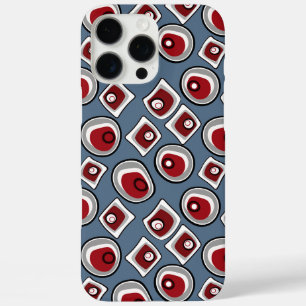 Funda iPhone 16 Pro Max Círculos y anillos multicolores retro sesenta