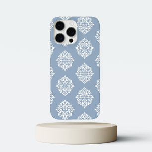 Funda iPhone 16 Pro Max Clásico Damask Regency Pale Winter Blue