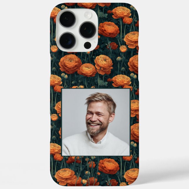Funda iPhone 16 Pro Max Classic Bridesmaid Gift Ranunculus Custom  (Reverso )