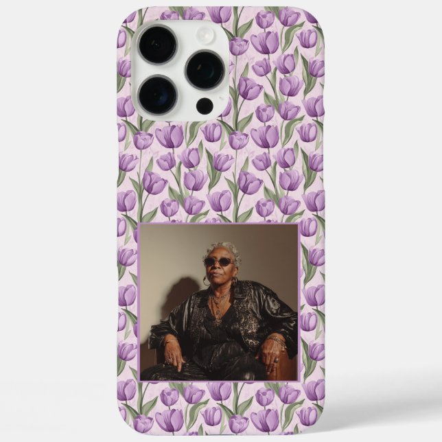 Funda iPhone 16 Pro Max Classic Graduation Gift Tulip Flower Photo  (Reverso )