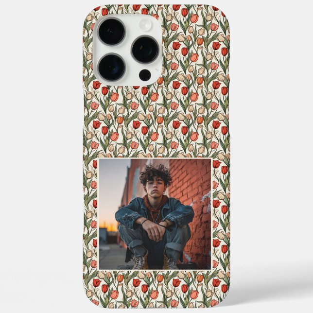 Funda iPhone 16 Pro Max Classic Mother Gift Tulip Photo  (Reverso )