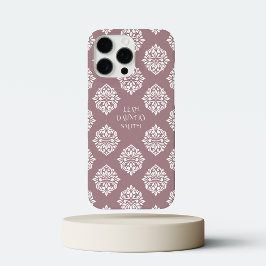 Funda iPhone 16 Pro Max Classy Damask Regency Mountbatten Pink