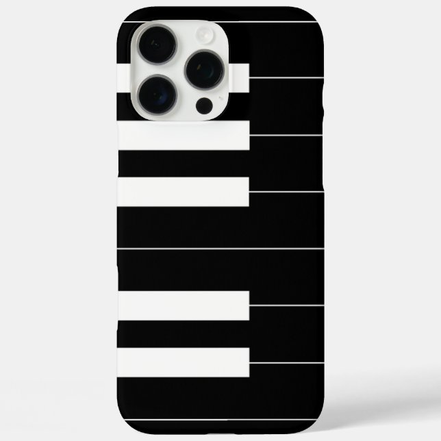 Funda iPhone 16 Pro Max Claves de piano invertidas (Reverso )