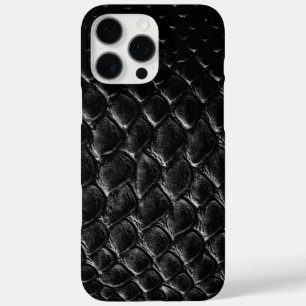 Funda iPhone 16 Pro Max Cocodrilo negro moderno