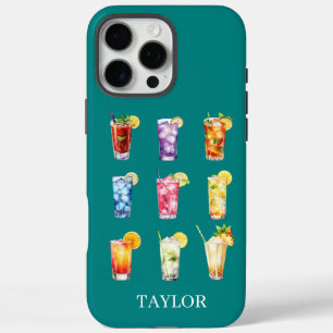 Funda iPhone 16 Pro Max Cócteles Cócteles Cócteles Monogramados
