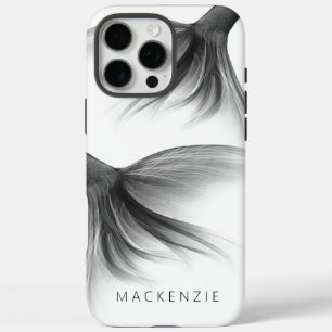 Funda iPhone 16 Pro Max Cojía cromada de Mermaid   Personalizado Silver Fa