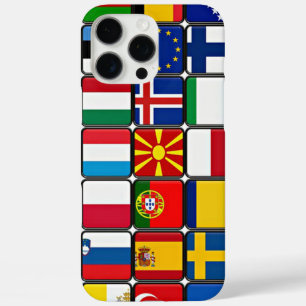 Funda iPhone 16 Pro Max colección de banderas internacionales, banderas de