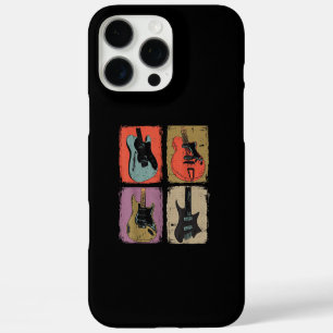 Funda iPhone 16 Pro Max Colección de Guitarra Eléctrica Banda Guitarrista