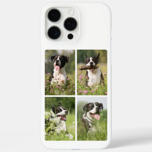 Funda iPhone 16 Pro Max Collage de Fotos de Perro Personalizado Mascota
