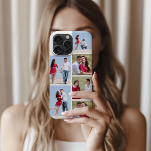 Funda iPhone 16 Pro Max Collage de fotos personalizado 6