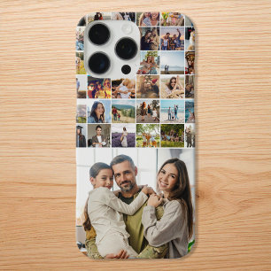 Funda iPhone 16 Pro Max Collage de fotos personalizado moderno