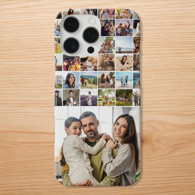 Funda iPhone 16 Pro Max Collage de fotos personalizado moderno (Subido por el creador)