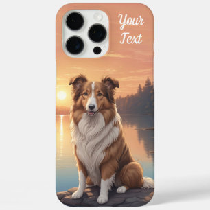 Funda iPhone 16 Pro Max Collie estándar por lago