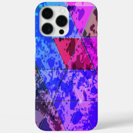 Funda iPhone 16 Pro Max Color violeta azul textura de grunge