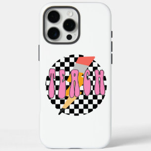 Funda iPhone 16 Pro Max Colores de confort: camiseta de barrido de cuadros