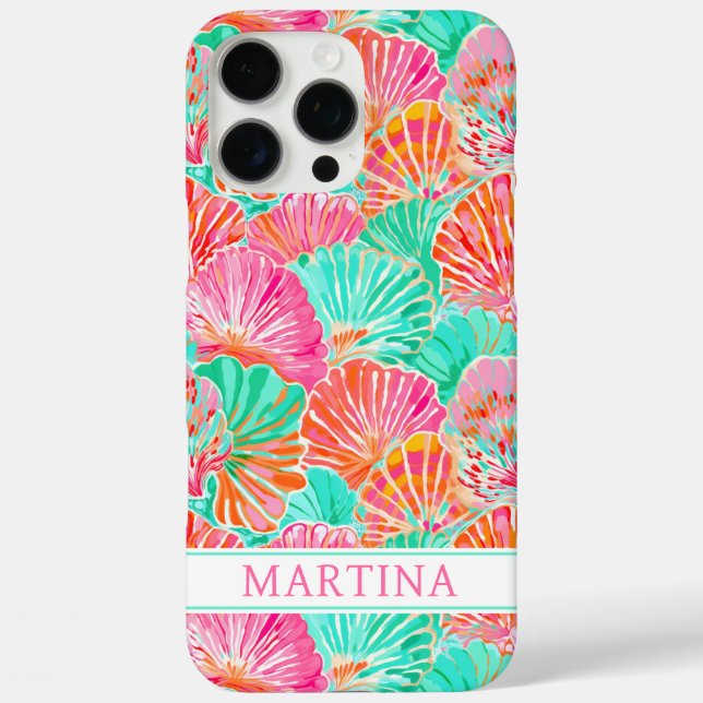 Funda iPhone 16 Pro Max Colorful Shells Monogrammed (Reverso )