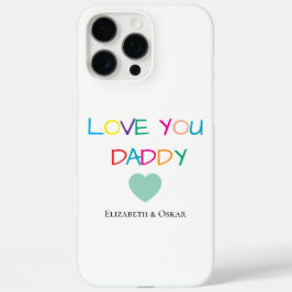 Funda iPhone 16 Pro Max Colorido "Ama Papi" - Regalo divertido y sincero