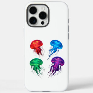 Funda iPhone 16 Pro Max Colorido Arte De Jellyfish