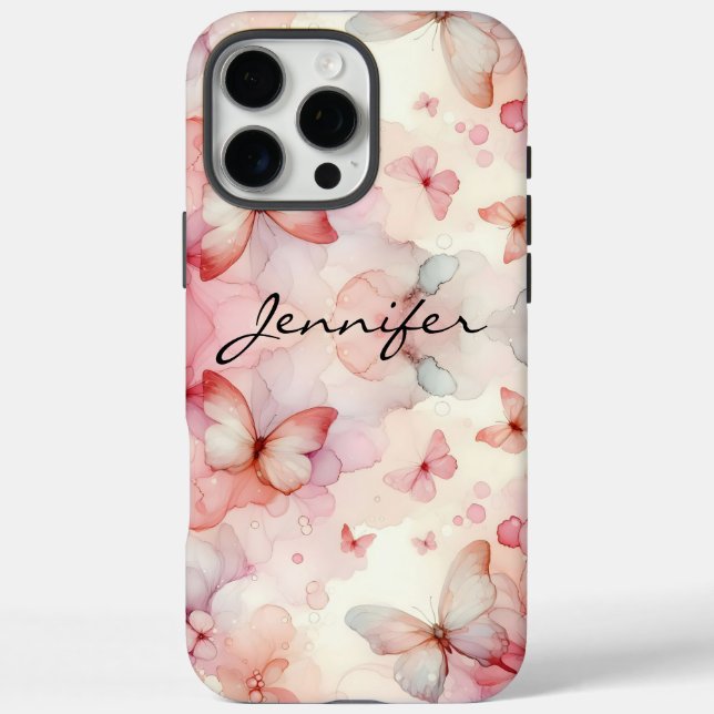 Funda iPhone 16 Pro Max Colorido color mariposa iPhone (Reverso)