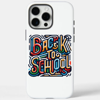 Funda iPhone 16 Pro Max Colorido de vuelta al diseño escolar