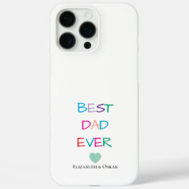 Funda iPhone 16 Pro Max Colorido "El mejor papá de la historia" - Un regal