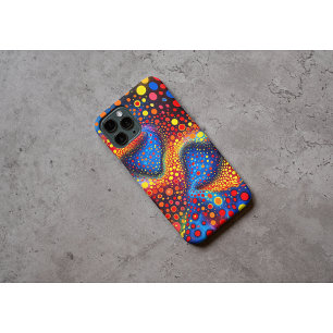 Funda iPhone 16 Pro Max Colorido Resumen de puntos cósmicos girando hacia