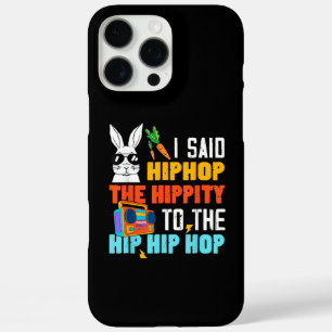 Funda iPhone 16 Pro Max Conejo de Pascua divertido Hip Hop Hippity niños n