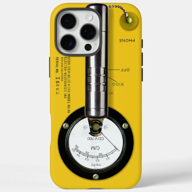 Funda iPhone 16 Pro Max Contador Geiger CD V-700 (Reverso)