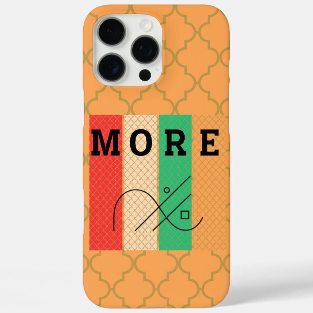 Funda iPhone 16 Pro Max Contraste y geometría negrita (Reverso )