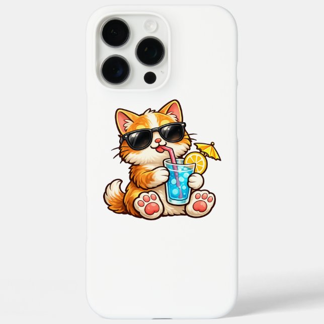 Funda iPhone 16 Pro Max Cool Summer Cat (Reverso )