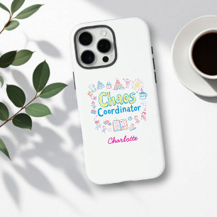 Funda iPhone 16 Pro Max Coordinador del caos Un regalo divertido para el