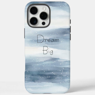 Funda iPhone 16 Pro Max Copos de nieve blancos azules