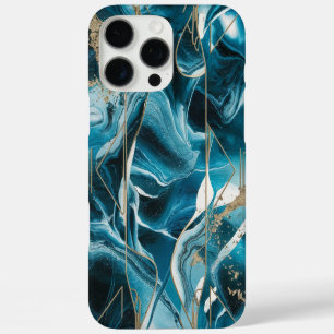 Funda iPhone 16 Pro Max Copper elegante Oro Verde azulado Opulento Femen