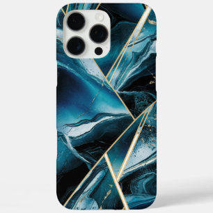 Funda iPhone 16 Pro Max Copper elegante Oro Verde azulado Opulento Femen