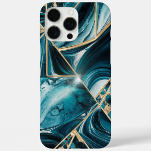 Funda iPhone 16 Pro Max Copper elegante Oro Verde azulado Opulento Femen