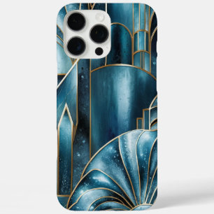Funda iPhone 16 Pro Max Copper elegante Oro Verde azulado Opulento Femen