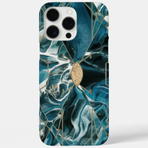 Funda iPhone 16 Pro Max Copper elegante Oro Verde azulado Opulento Femen