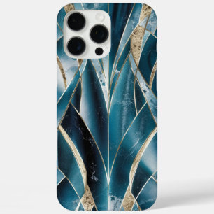 Funda iPhone 16 Pro Max Copper elegante Oro Verde azulado Opulento Femen