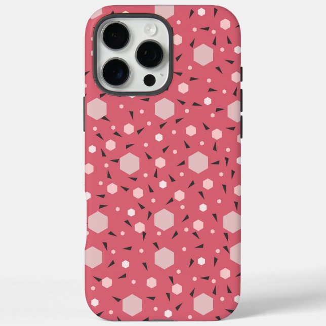 Funda iPhone 16 Pro Max Coral Geo Edition (Reverso)