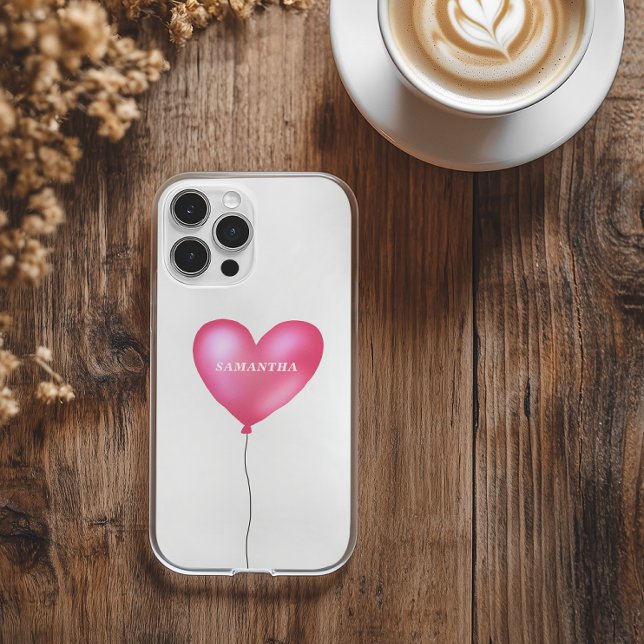 Funda iPhone 16 Pro Max Corazón lindo con nombre (Subido por el creador)