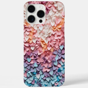 Funda iPhone 16 Pro Max Corazones de Papel