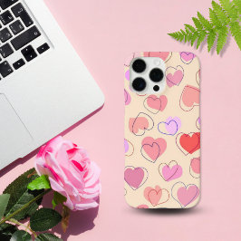 Funda iPhone 16 Pro Max Corazones personalizados