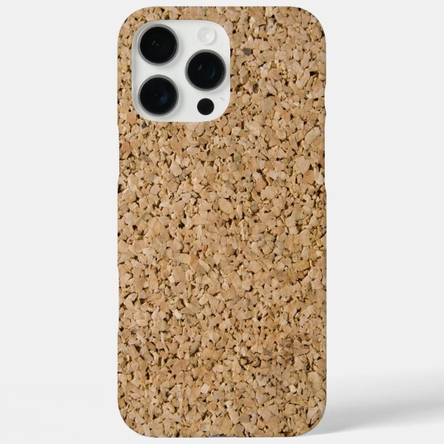 Funda iPhone 16 Pro Max Cork Close Up Photograph (Reverso )